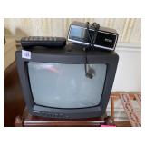 13" DAEWOO TV W/ REMOTE AND ALARM CLOCK