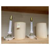 MILK GLASS VANITY LIGHTS