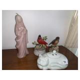 CAT TEA LIGHT CANDLE HOLDER, REPAIRED TAIL ANDREA