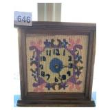 NEEDLE WORK BATTERY OP CLOCK