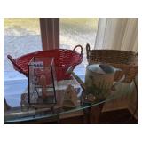 SPOONIQUES JAPAN PEWTER GOLF CLOCK ETCHED CANDLE