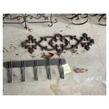 IRON WALL SWAG, WALL MOUNT COAT HOOK