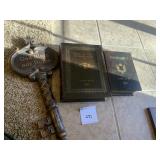 DECORATIVE GOD BLESS THIS HOME KEY AND FAUX BOOKS