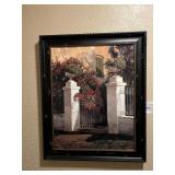 FRAMED WALL ART GARDEN GATE SCREEN