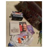CASTLE RISK GAME, DR PHIL BOOK, VHS, GOLF BALLS