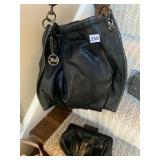 SIMPLY VERA BLACK CLUTCH AND LARGE MICHAEL KORS
