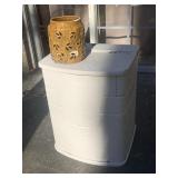 DECK STORAGE AND PLANTER WITH CHIPS