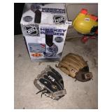 HOCKEY PASSER MACHINE, BASEBALL GLOVES