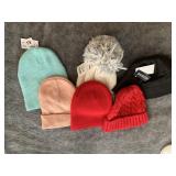KNIT HATS, SOME NEW