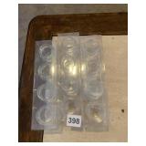 3 PACKS OF 4 GLASS JARS