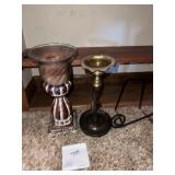 PLANTER/ CANDLE HOLDER;  PEDESTAL STAND