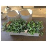 ARTIFICIAL BOXWOOD, PLANTERS