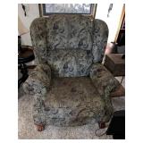 LAY Z BOY PUSH BACK MANUAL RECLINER WITH WOOD