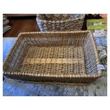 LARGE RECTANGULAR WOVEN BASKET