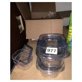 CRYSTAL CLEAR SNAP LOCK FOOD STORAGE CONTAINERS