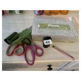 SCISSORS, BBQ LIGHTER, TISSUES, CHARGER, STYLUS,