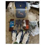 NEW GLOVES, NEW BELT SANDER PAPER, ROLLER BLADE