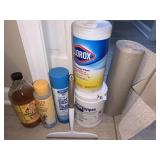 GLASS CLEANER, ANTISEPTIC WIPES, SHELF LINER,