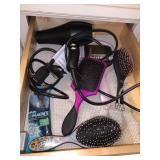 WET BRUSHES, HAIR DRYER, RAZOR, HAND MIRROR