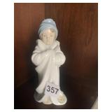 LLADRO #6800 "BUNDLED BATHER", 2000