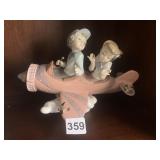 LLADRO #5698 "DONï¿½T LOOK DOWN" PLANE, 1989