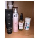 WHITENING TOOTHPASTE, HEAT PROTECTANT HAIR MIST,