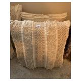 MATCHING 24" FRINGED TAPESTRY THROW PILLOWS