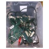 EXTENSION CORDS, BIN, FLOOD LIGHT