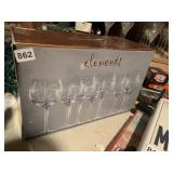 ELEMENTS LAUREL LEAF SET 8 GOBLETS IN OB