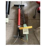 AIR PUMP AND ELECTRIC HEDGE TRIMMERS