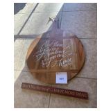 RELIGIOUS WOOD KITCHEN HANGING, NOVELTY WOOD SIGN