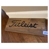 TITLEIST WOOD PLAQUE