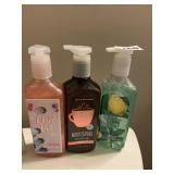 3 NEW BATH AND BODY WORKS HAND SOAPS