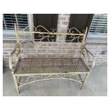 DECORATIVE IRON BENCH