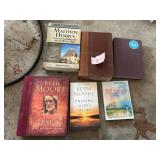 LEATHER BOUND STUDY BIBLE, OTHER RELIGIOUS BOOKS