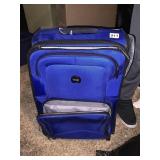 DELSEY BLUE CARRY-ON ROLLER BAG