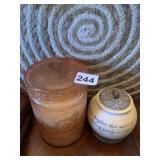 JAR CANDLE AND BLESS THIS HOME TEA LIGHT HOLDER