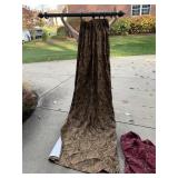 PAISLEY DRAPES, VALANCE AND ROD