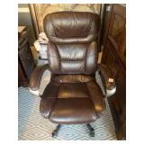 EXECUTIVE ROLLING DESK CHAIR, LEATHER WITH ARM