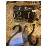 PERPETUAL CALENDAR, ANTIQUE COPPER WALL HOOKS