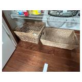 2 LARGE STORAGE BASKETS