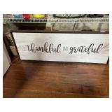 THANKFUL AND GRATEFUL SIGN