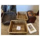 STORAGE BASKETS, DECORATIVE BOX, FRAME