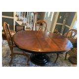 DINING ROOM TABLE WITH 6 CHAIRS, 48X65X30
