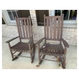 PAIR OF MATCHING PORCH ROCKERS