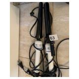 HOT TOOL CURLING IRONS, 2 DIFFERENT WIDTHS