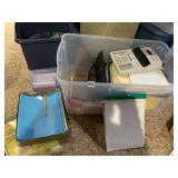 OFFICE SUPPLIES, ADDING MACHINE, FOLDERS, ETC.
