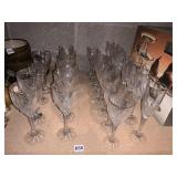 LENOX CRYSTAL STEMWARE, 26 TOTAL
