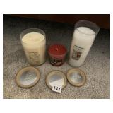 3 NEW YANKEE CANDLES, KITCHEN SPICE, COCONUT AND