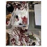 CHRISTMAS VASE FILLER, PEPPERMINT CANDIES, CURLY